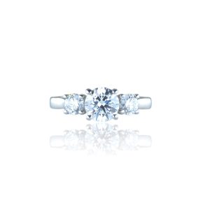 Platinum 3 STone Brilliant Cut Lab Grown Diamond Ring 1.51ct