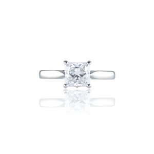 Platinum Princess Cut Lab Grown Diamond Ring 1.31ct
